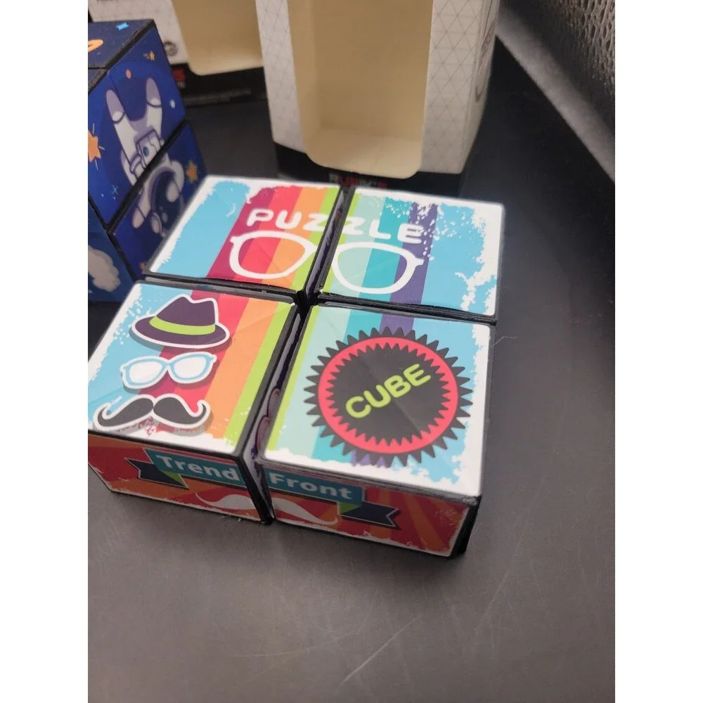 Versatile Magic Cube - 3D Puzzle Cubes - Fidget Toys Lot of 5 Puzzles
